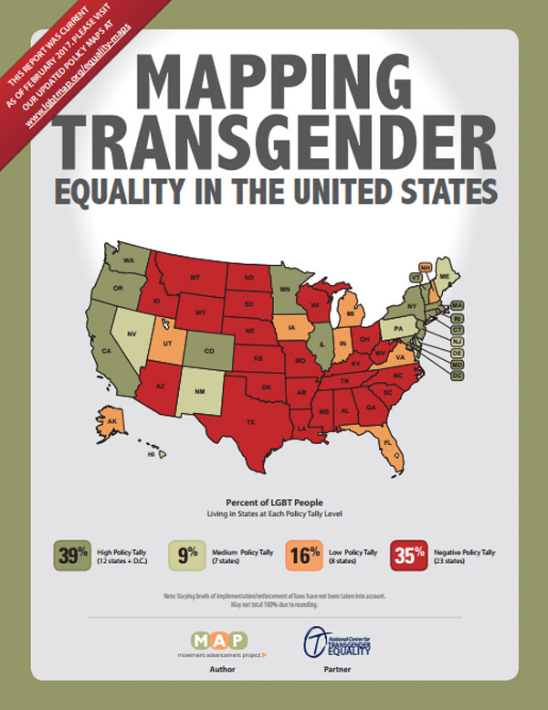 Movement Advancement Project Mapping Transgender Equality in the