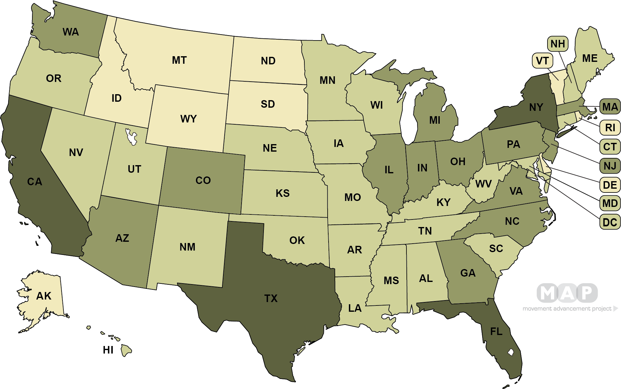 Movement Advancement Project | LGBT Populations